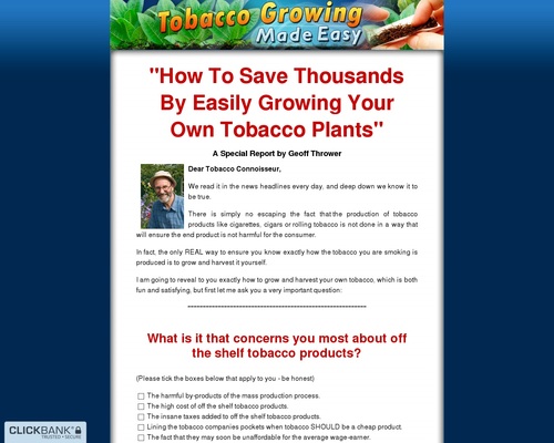 Tobacco Rising Made Straightforward – Trace Novel Product in Sizzling Niche: Tobacco!