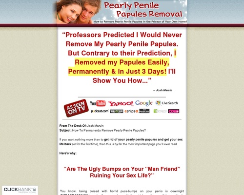 Pearly Penile Papules Removing – Trace Novel Market ~ HOT