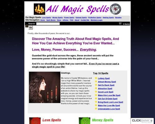 All Magic Spells (TM) : High Changing Magic Spell eCommerce Store