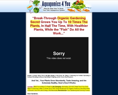 Aquaponics 4 You ~ 7.39% Conversions