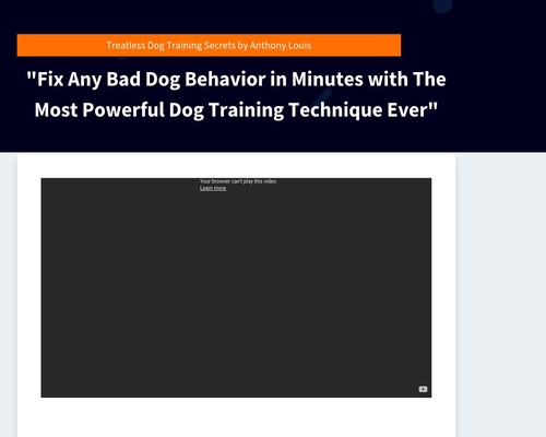 Treatless Canine Coaching Secrets and tactics by Anthony Louis