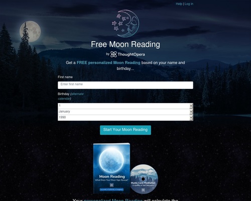 Moon Reading – Interactive Astrology Reading that converts love CRAZY!